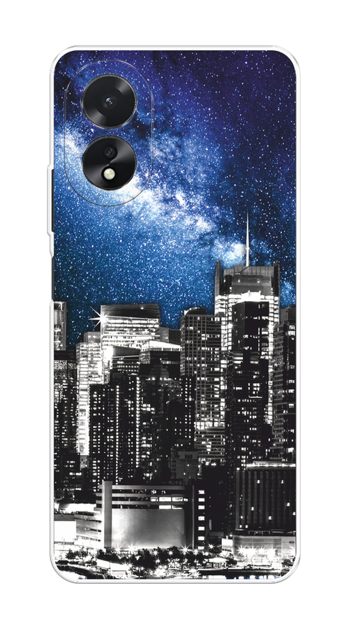 

Чехол на Oppo A38/A18 "Космический Нью-Йорк", Синий;серый, 2515450-1