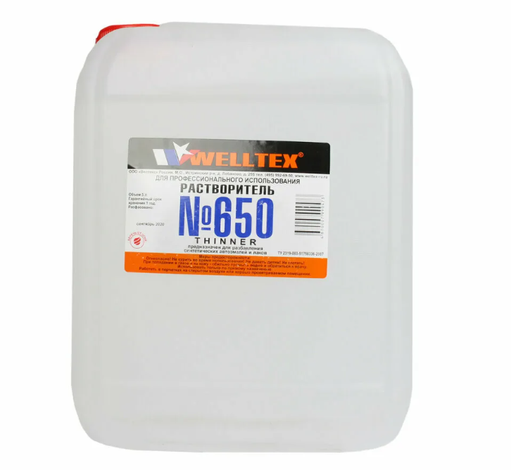 

Welltex Растворитель 647 (5Л) WELLTEX 4670007990312