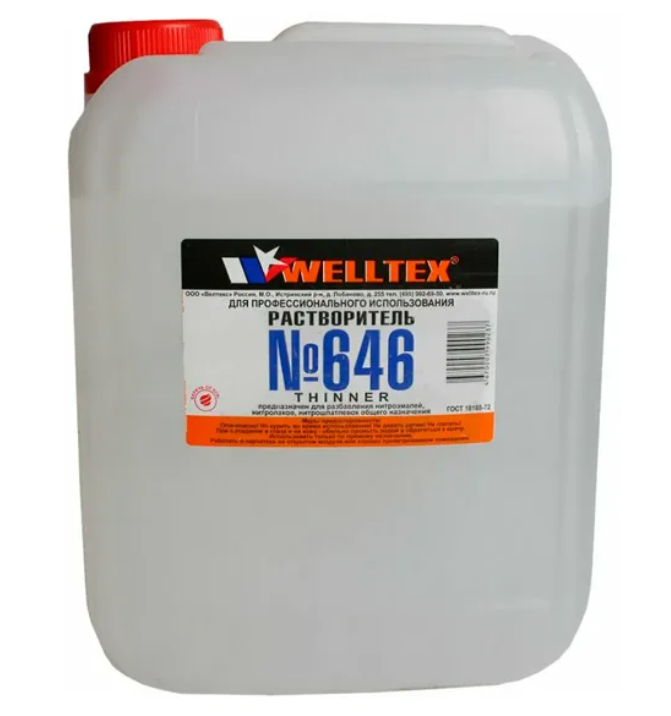 

Welltex Растворитель 646 (Пэт) - 5 Л. WELLTEX 4670007990237