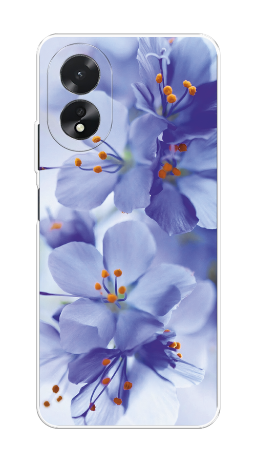 

Чехол на Oppo A38/A18 "Фиолетовые цветки", Фиолетовый;синий, 2515450-1