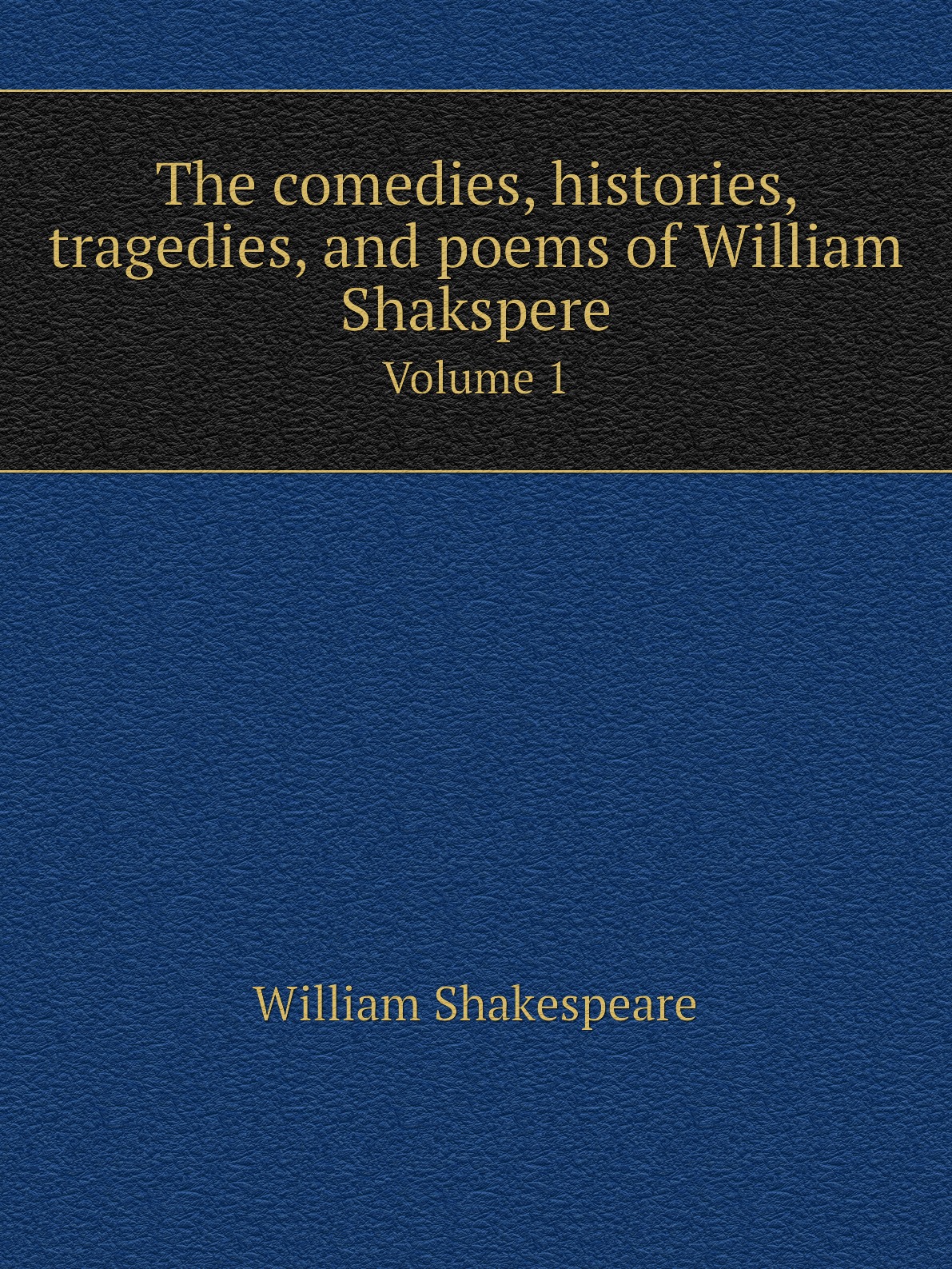 

The comedies, histories, tragedies, and poems of William Shakspere