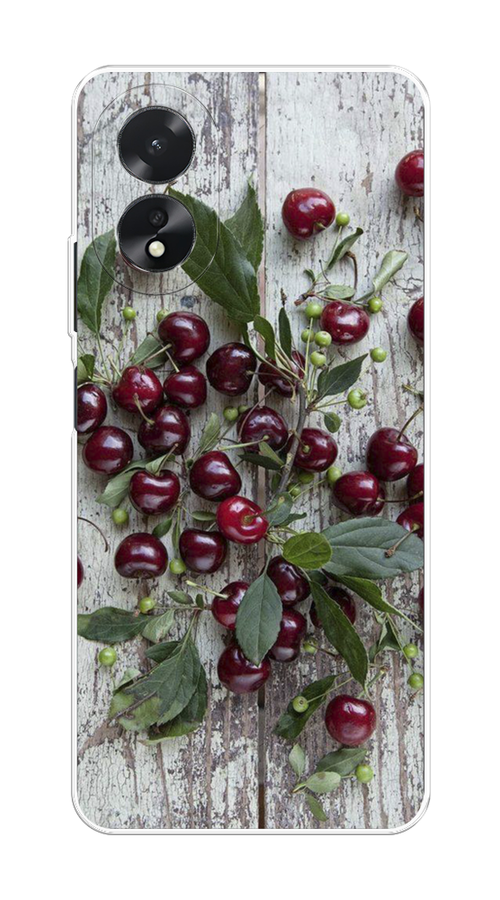 

Чехол на Oppo A38/A18 "Вишня", Бордовый;зеленый;серый, 2515450-1