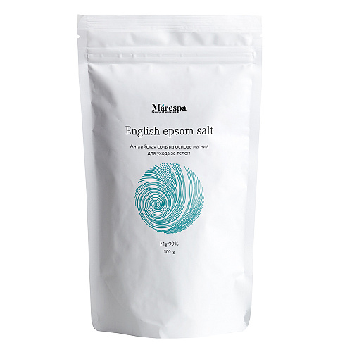 Соль для ванны Marespa English epsom salt на основе магния 500 г соль для ванны english epsom salt на основе магния marespa 500 г