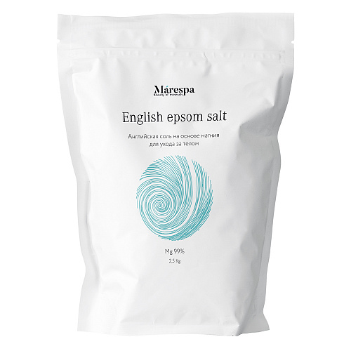 Соль для ванны Marespa English epsom salt на основе магния 2500 г