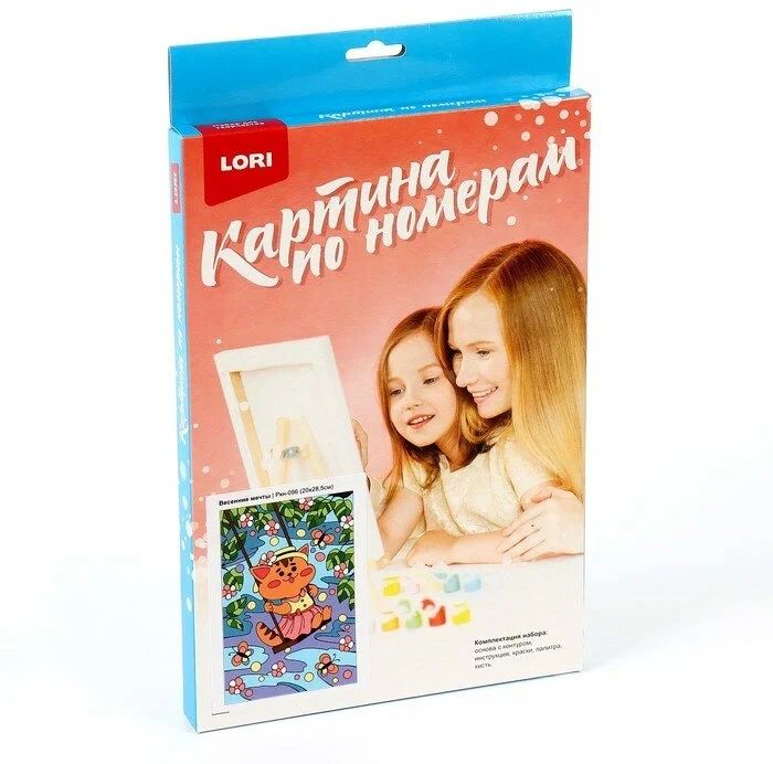 

Набор ДТ Картина по номерам для малышей "Весенние мечты" Ркн-096 Lori