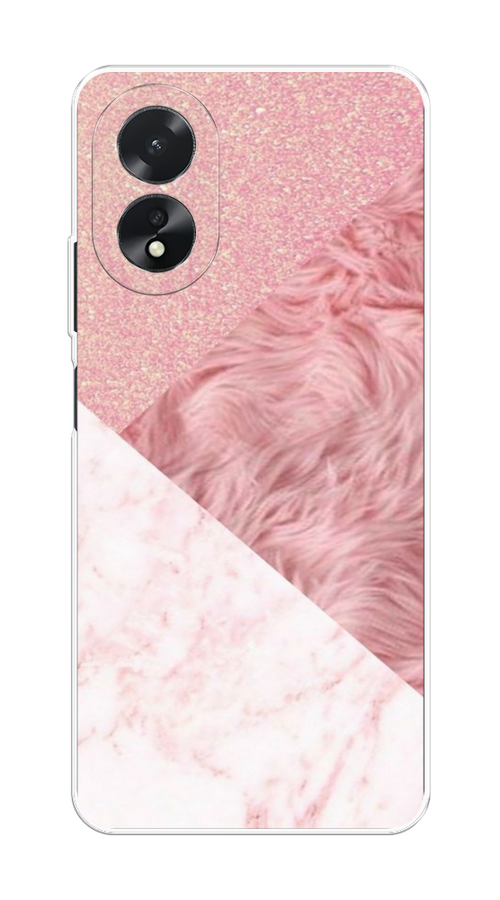 

Чехол на Oppo A38/A18 "Текстурные треугольники", Розовый;белый, 2515450-1