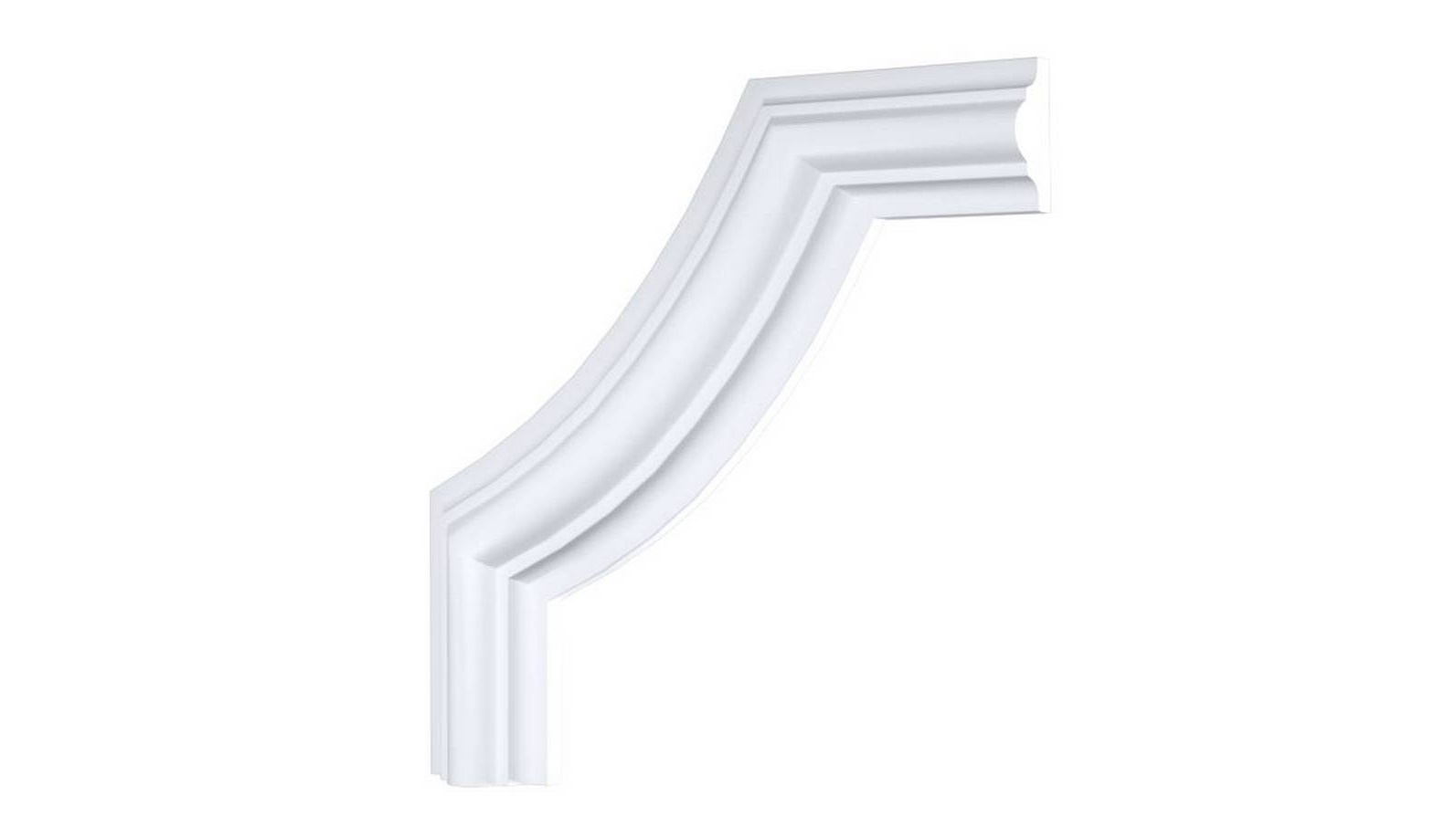 

Декоративный уголок из дюрополимера C1-DD002 Decor-Dizayn - угловой элемент, Белый, 1337