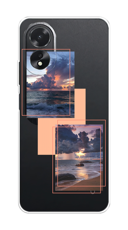 

Чехол на Oppo A38/A18 "Sky collage", Розовый;прозрачный;синий, 2515450-1