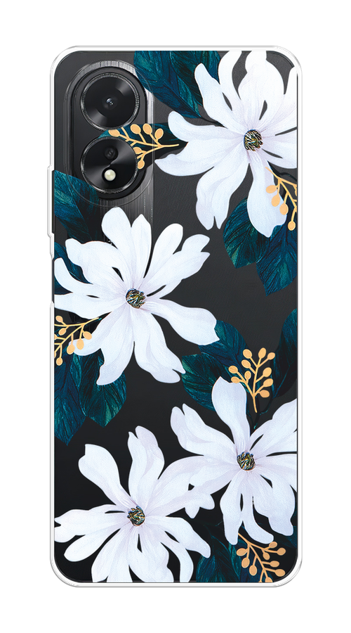 

Чехол на Oppo A38/A18 "Delilah Flower", Зеленый;белый, 2515450-1