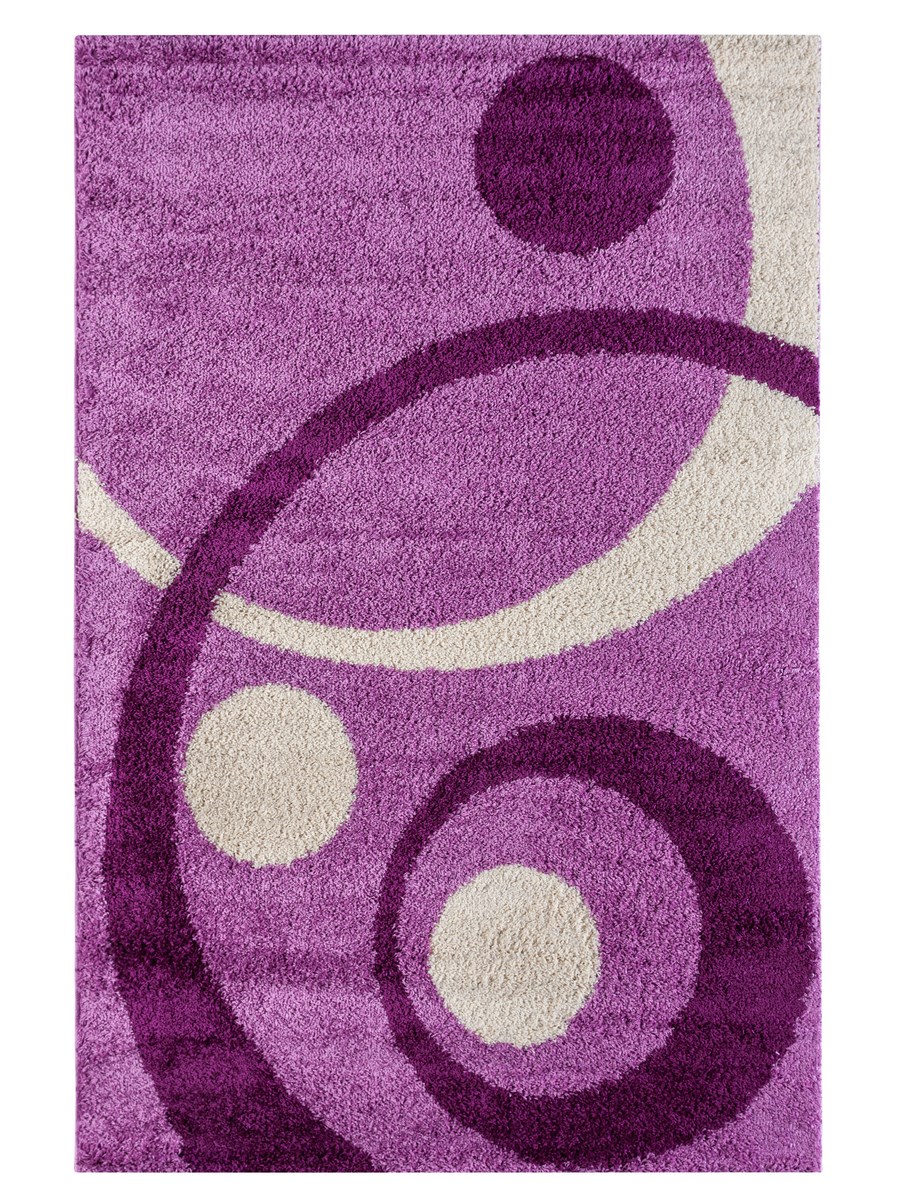 фото Ковер sofia rugs light shaggy 0700r прямой лиловый 150x230