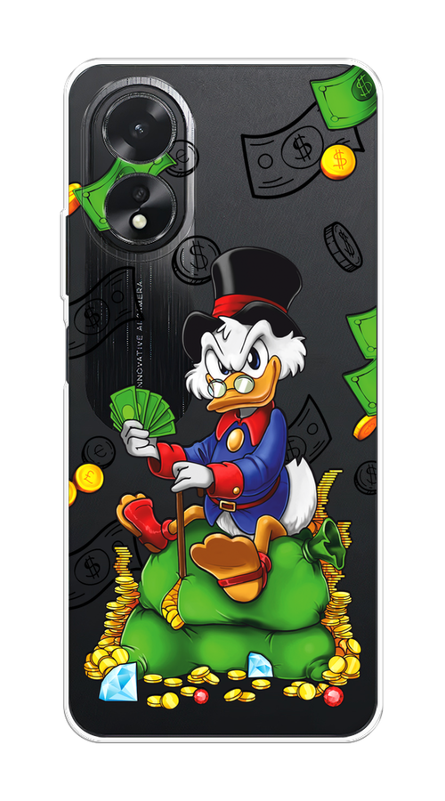 

Чехол на Oppo A38/A18 "Scrooge Richness", Черный;синий;зеленый, 2515450-1