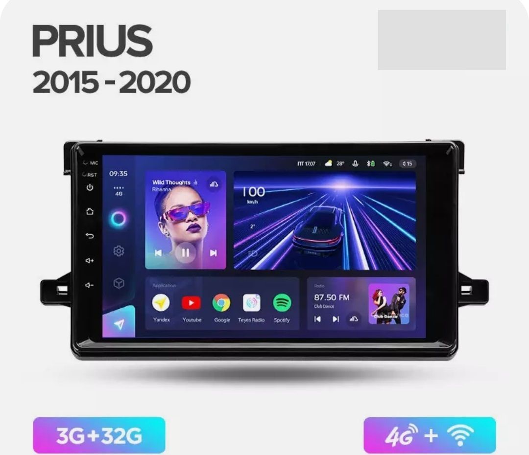 Магнитола TEYES TOYOTA PRIUS 2015-2020г CC3 2K 432ГБ 3589000₽