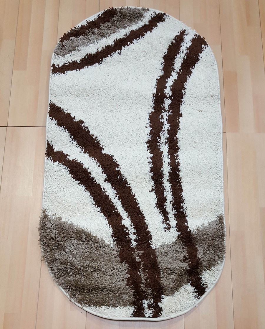 фото Ковер sofia rugs light shaggy 1181r овал белый 250x350