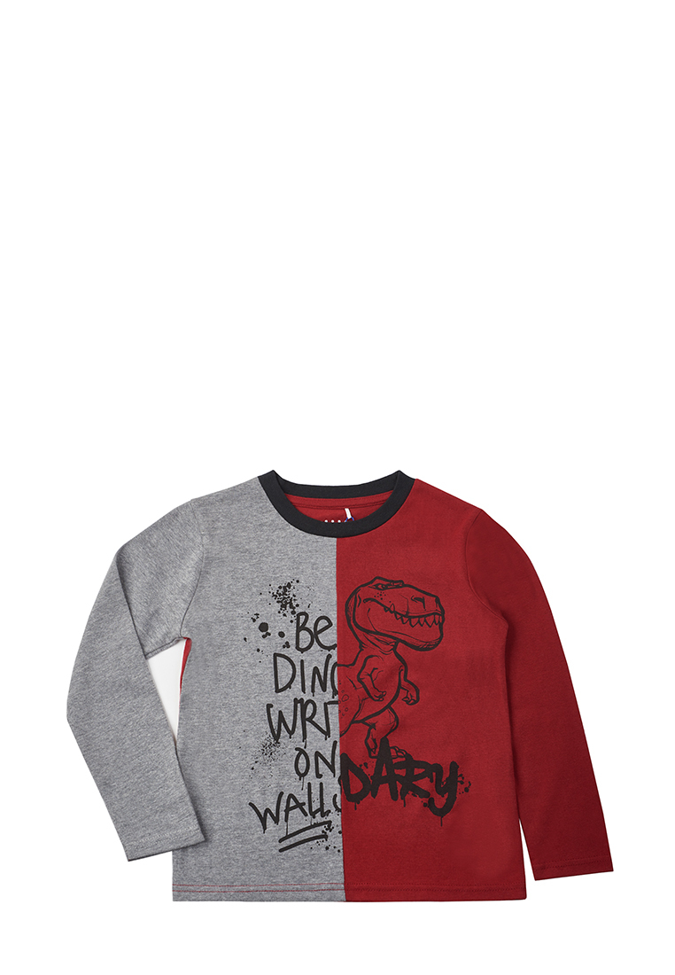 

Футболка детская Max&Jessi AW23C25203720, серый, бордовый, 116, AW23C25203720
