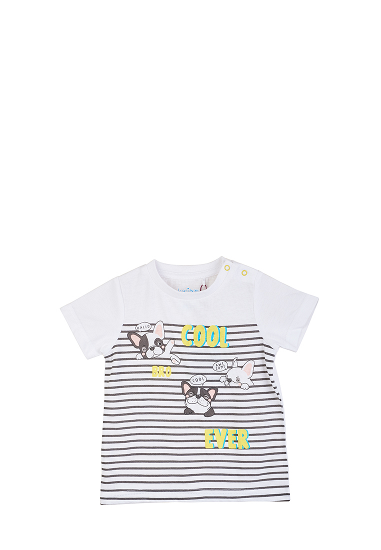 

Футболка детская Kari baby SS22B00300407 цв. белый р. 68, SS22B00300407