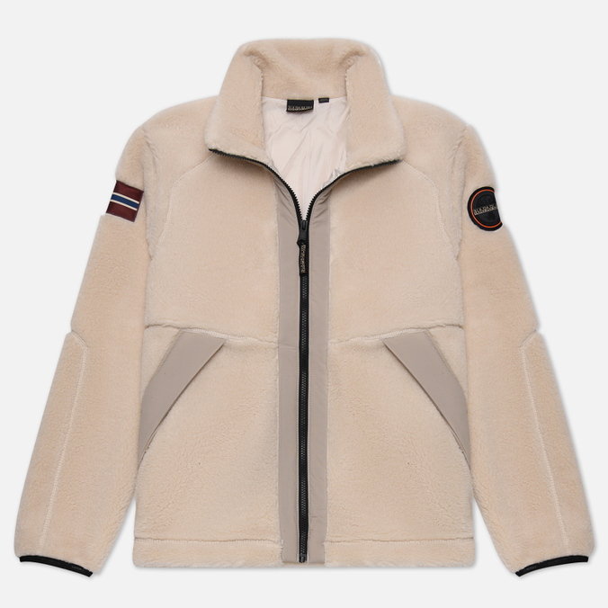 

Мужская толстовка Napapijri Trollvegen Full Zip Fleece бежевый, Размер L, Trollvegen Full Zip Fleece