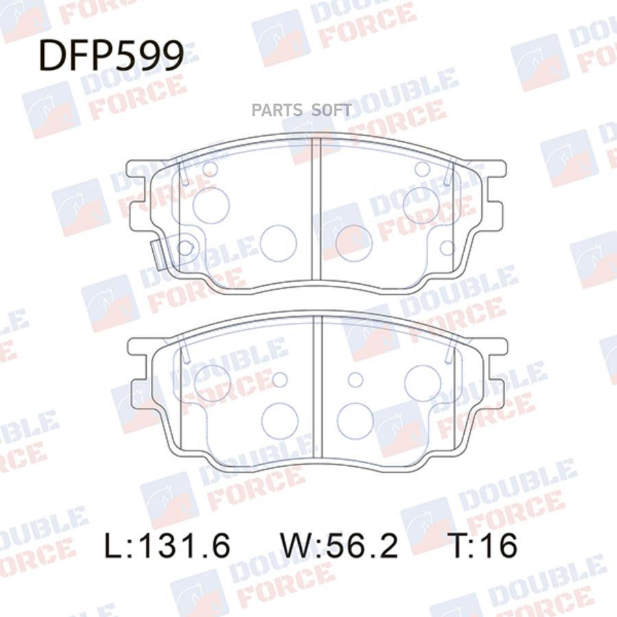 

Тормозные колодки DOUBLE FORCE дисковые DFP599