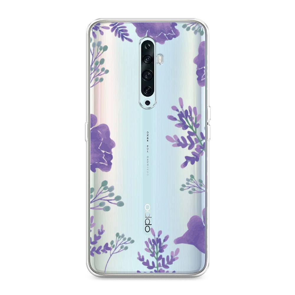 

Чехол Awog на Oppo Reno 2Z "Сиреневая цветочная рамка", Разноцветный, 251850-8