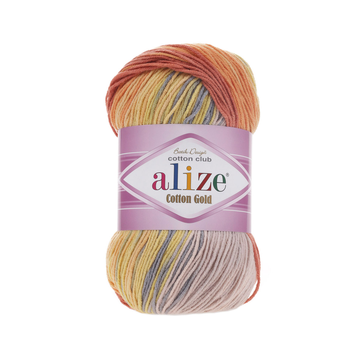 

Пряжа ALIZE COTTON GOLD BATIK 100гр. 330м (55% Xлопок - 45% Aкрил) (5508 секционный)