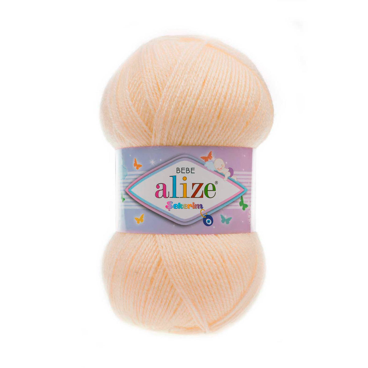 

Пряжа для вязания ALIZE 'Sekerim Bebe' 100г, 320м (100% акрил) (491 миндаль), 5 мотков, SEKERIM BEBE