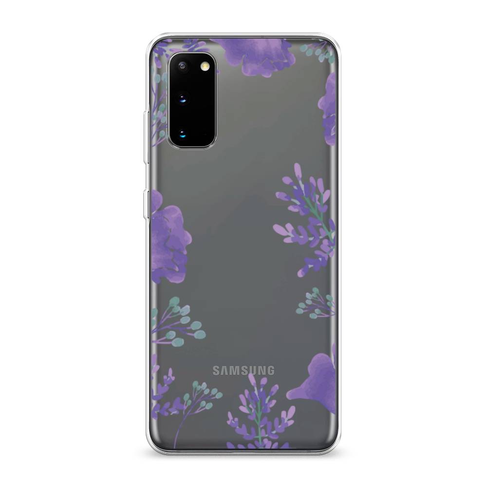 

Чехол Awog на Samsung Galaxy S20 "Сиреневая цветочная рамка", Разноцветный, 29250-8