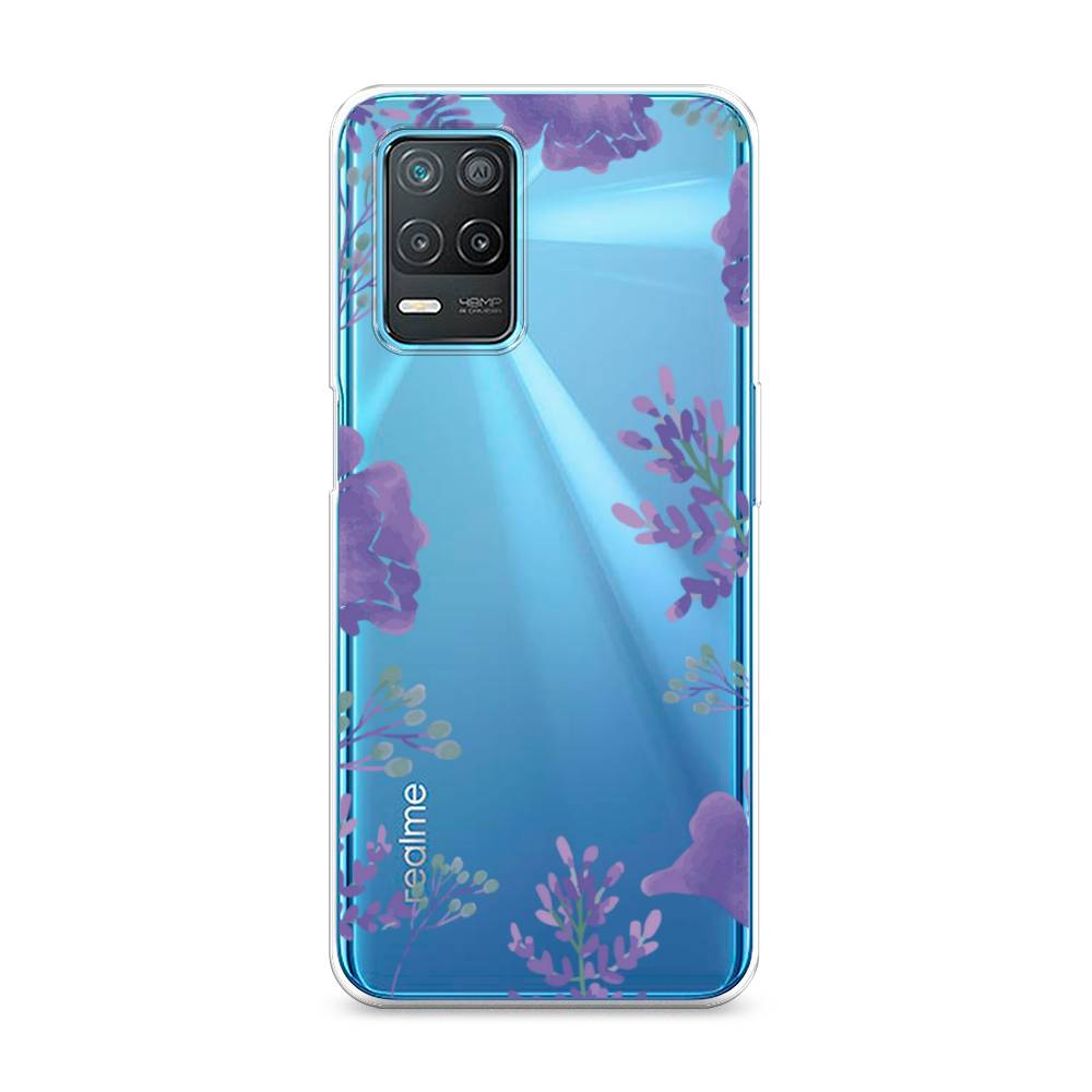 

Чехол Awog на Realme 8 5G "Сиреневая цветочная рамка", Разноцветный, 257050-8