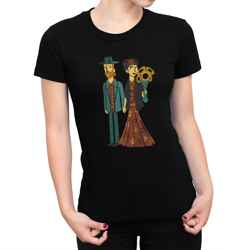 

Футболка женская Dream Shirts Ван Гог и Фрида Кало 10000221 черная XS, Ван Гог и Фрида Кало 10000221