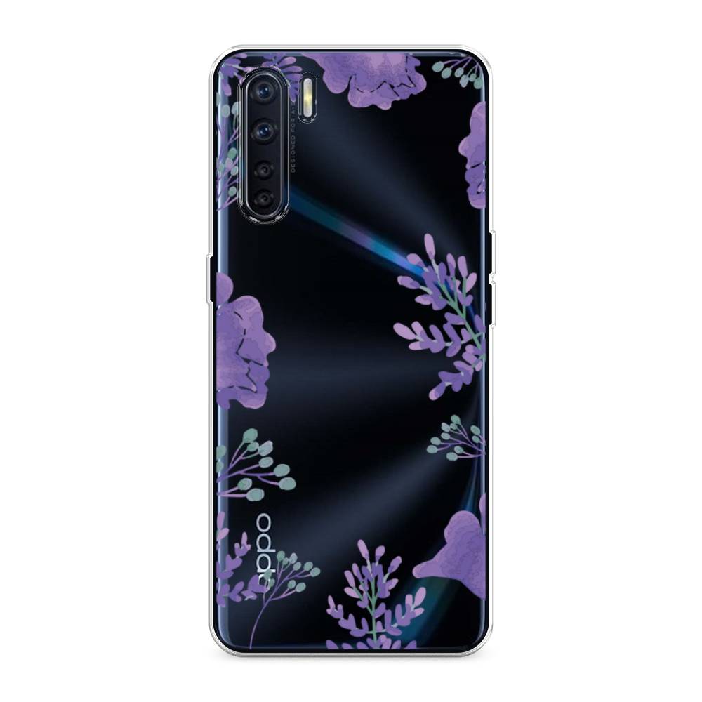 

Чехол Awog на Oppo A91 "Сиреневая цветочная рамка", Разноцветный, 254250-8