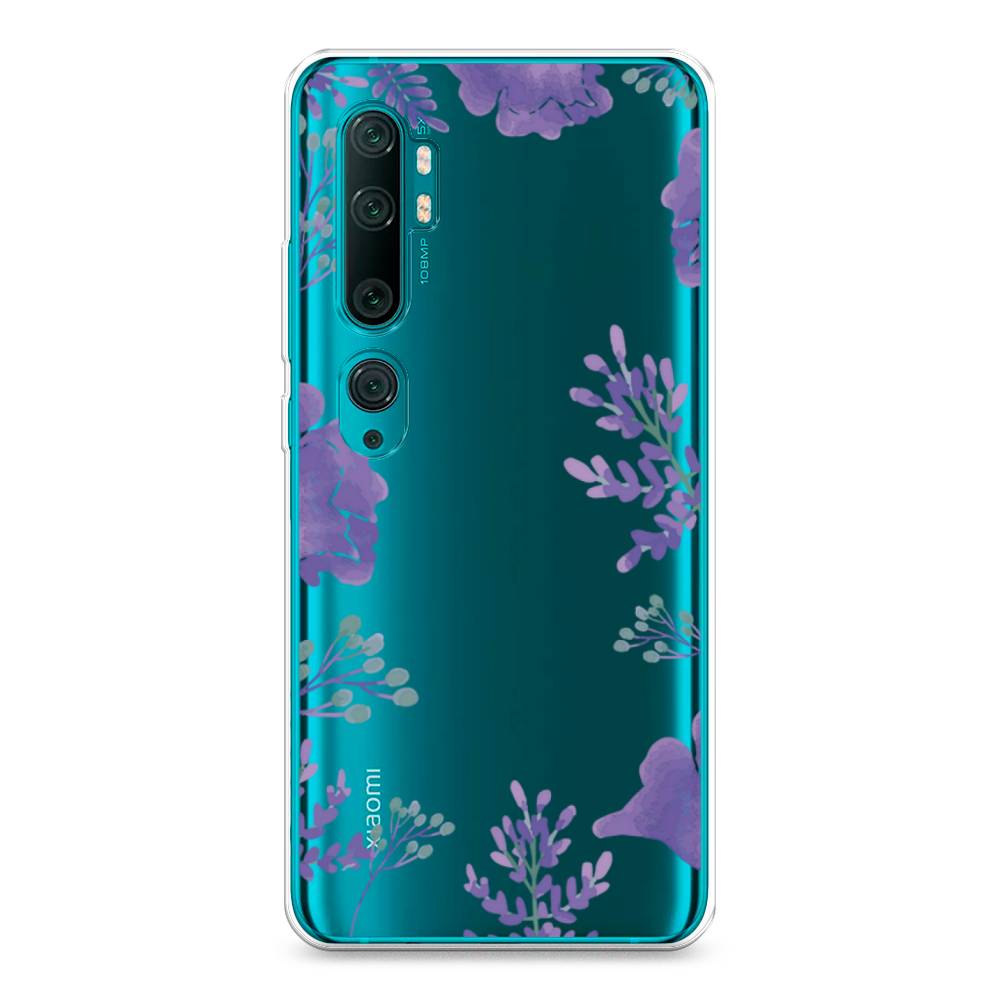 

Чехол Awog на Xiaomi Mi Note 10/Mi Note 10 Pro "Сиреневая цветочная рамка", Разноцветный, 37350-8