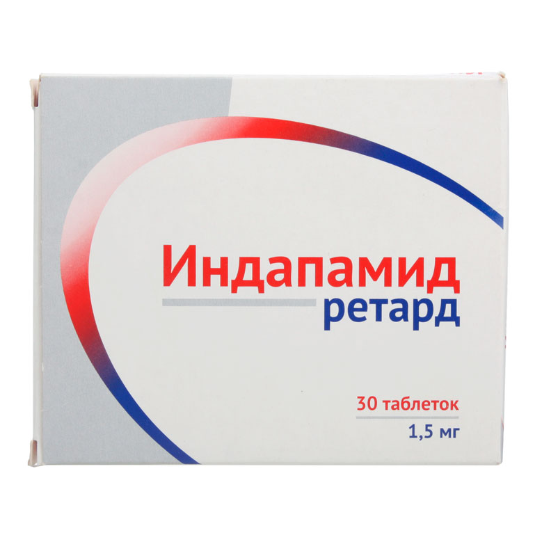 Купить Индапамид таблетки ретард 1, 5 мг 30 шт., Озон ООО