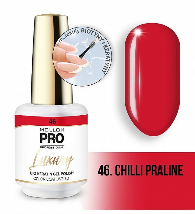 Гель-лак Mollon Pro Luxury Color Coat №46 Chilli Praline, 8 мл