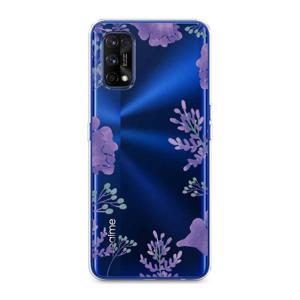 

Чехол Awog на Realme 7 Pro "Сиреневая цветочная рамка", Разноцветный, 254050-8