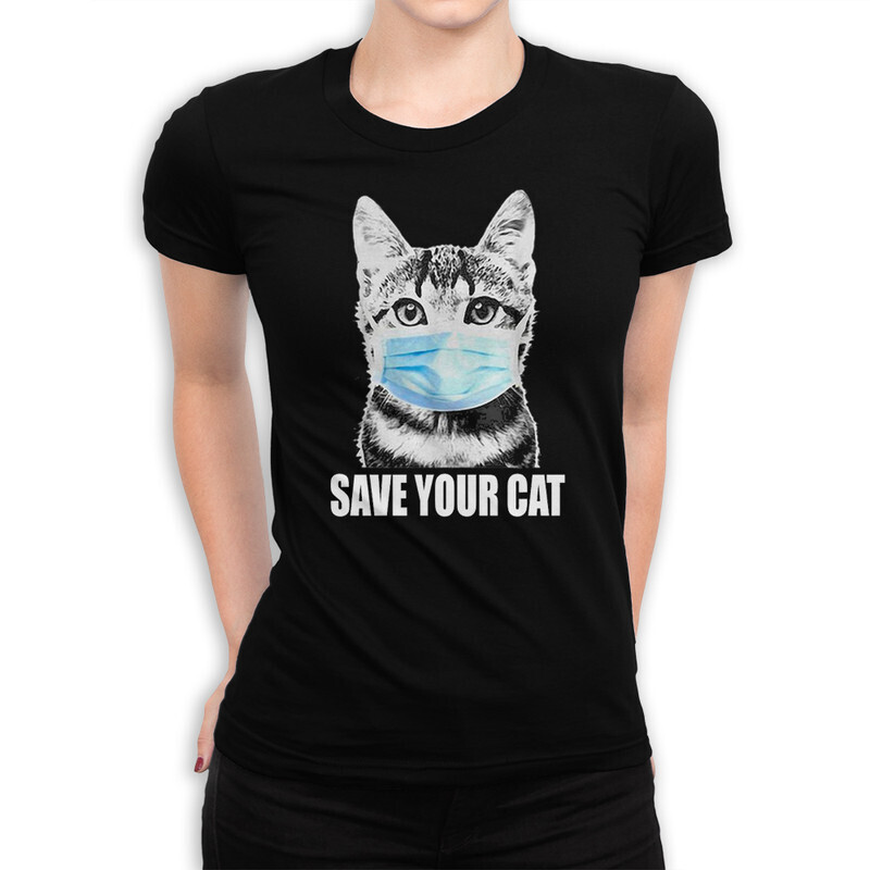 

Футболка женская Dream Shirts Кот в маске 10000801 черная XS, Кот в маске 10000801