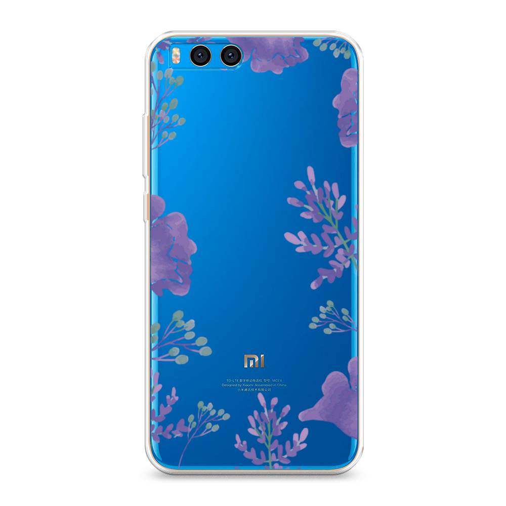 

Чехол Awog на Xiaomi Mi Note 3 "Сиреневая цветочная рамка", Разноцветный, 32450-8