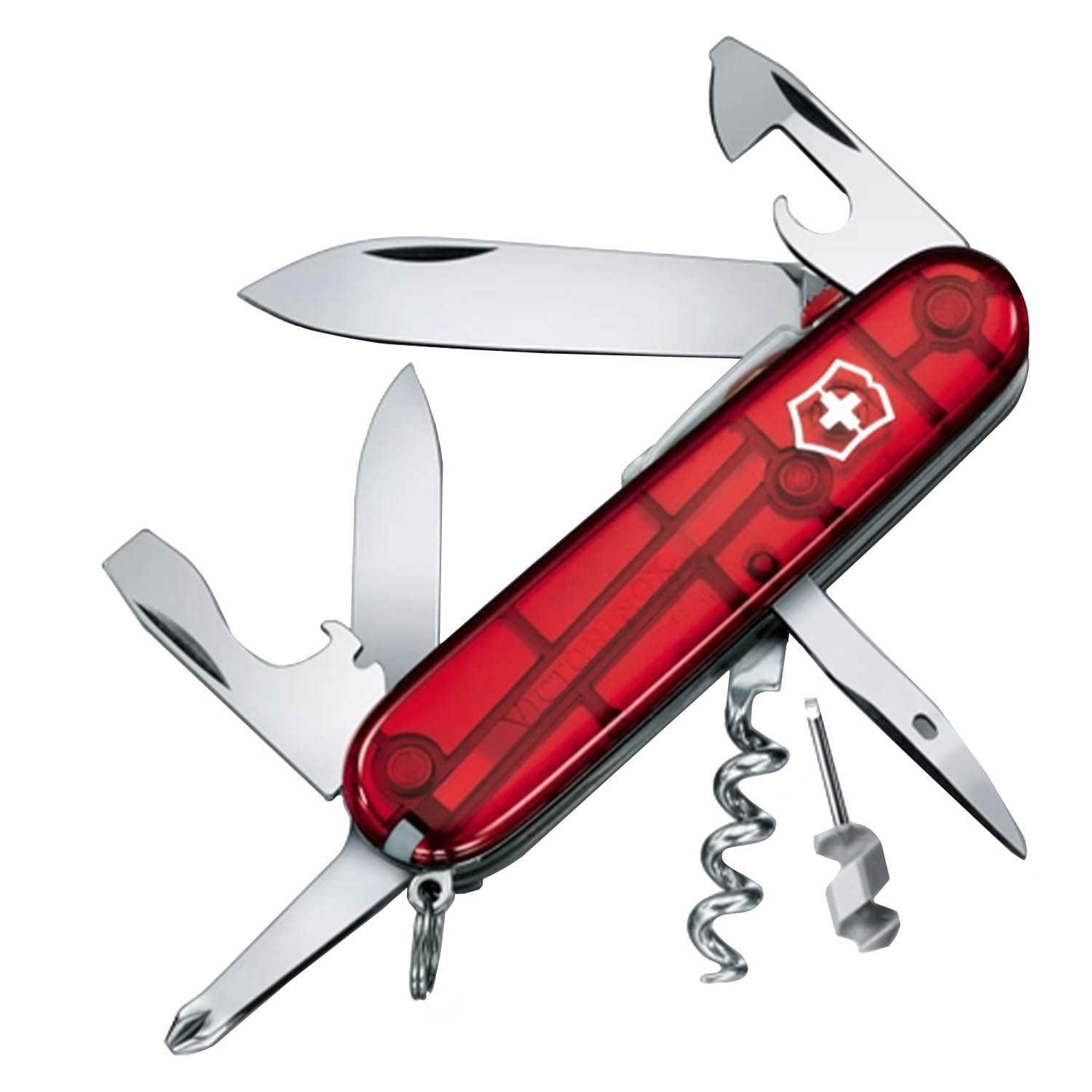 

Нож Victorinox Spartan, 91 Мм, 12 Функций Полупрозрачный Красный (Б/Р) 2024, Spartan, 91 Мм, 12 Функций