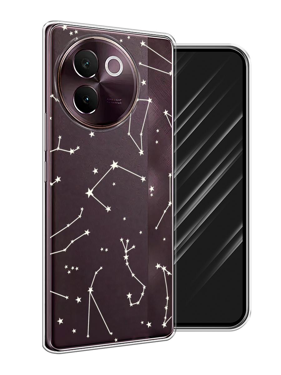 

Чехол Awog на Vivo V30e "Созвездия", Прозрачный;серый;бежевый, 2610550-1