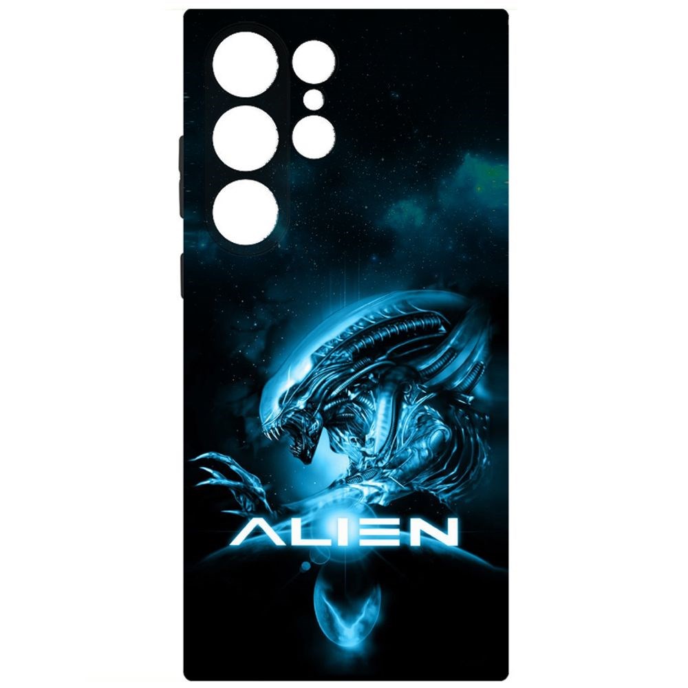 

Чехол-накладка Krutoff Soft Case Чужой. Космос для Samsung Galaxy S23 Ultra черный