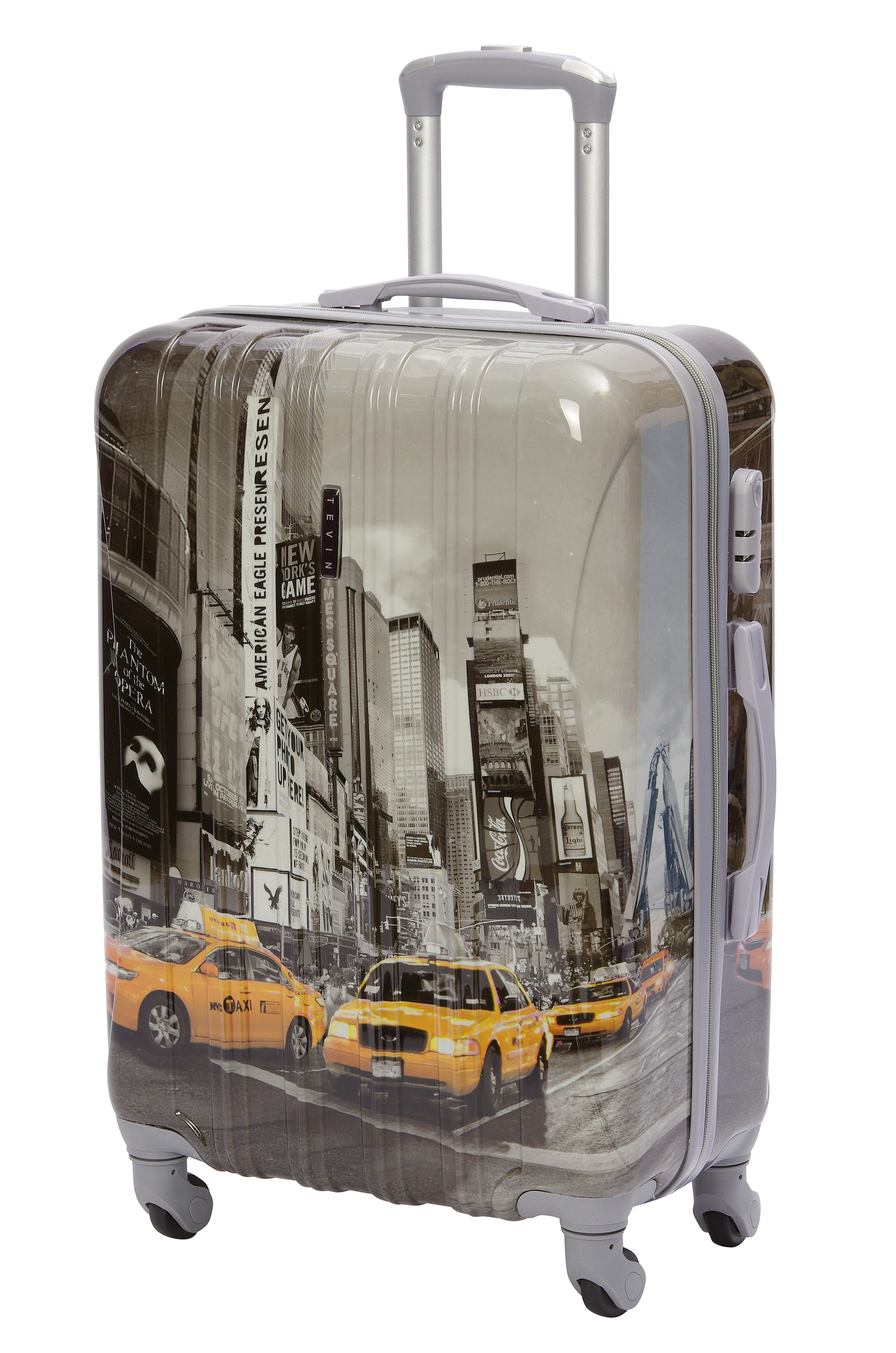 

Чемодан TEVIN 0023 такси р. L+, Серый, Polycarbonate