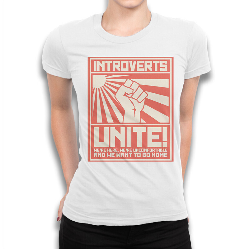 

Футболка женская Dream Shirts Интроверты объединяйтесь! 10000951 белая XS, Интроверты объединяйтесь! 10000951