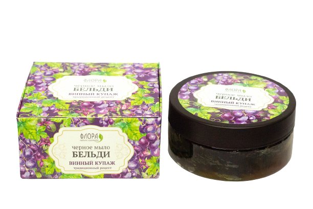

Черное мыло Бельди Винный купаж