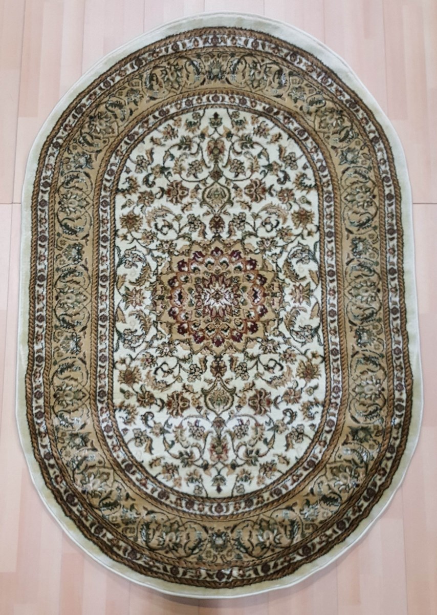 фото Ковер sofia rugs selena 1217r овальный кремовый 300х400