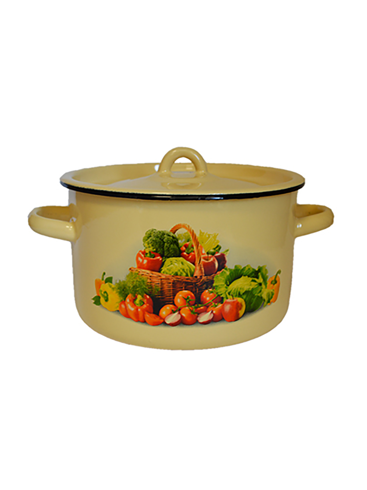 

Кастрюля Стальэмаль Сентябрь, с крышкой, 2,9 л, Бежевый