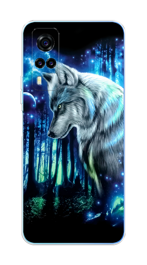 

Чехол на Vivo Y53s 4G "Сказочный волк", Синий;серебристый;черный, 264950-1