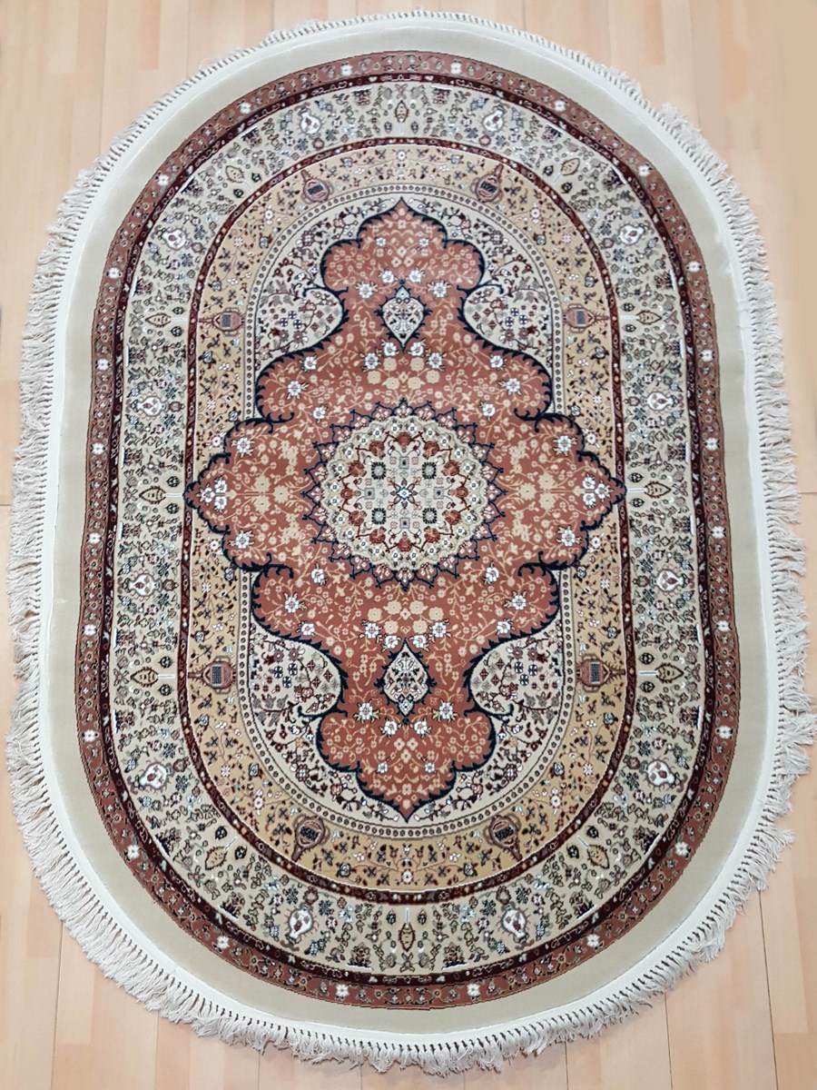 фото Ковер sofia rugs tebriz 3473a овал розовый 150x230