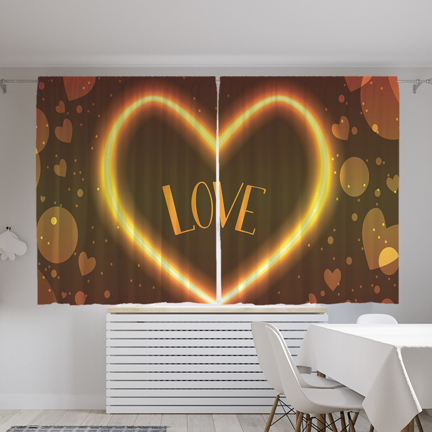 

Фотошторы JoyArty "Love" 145х180 см 2 полотна ткань Oxford, Love