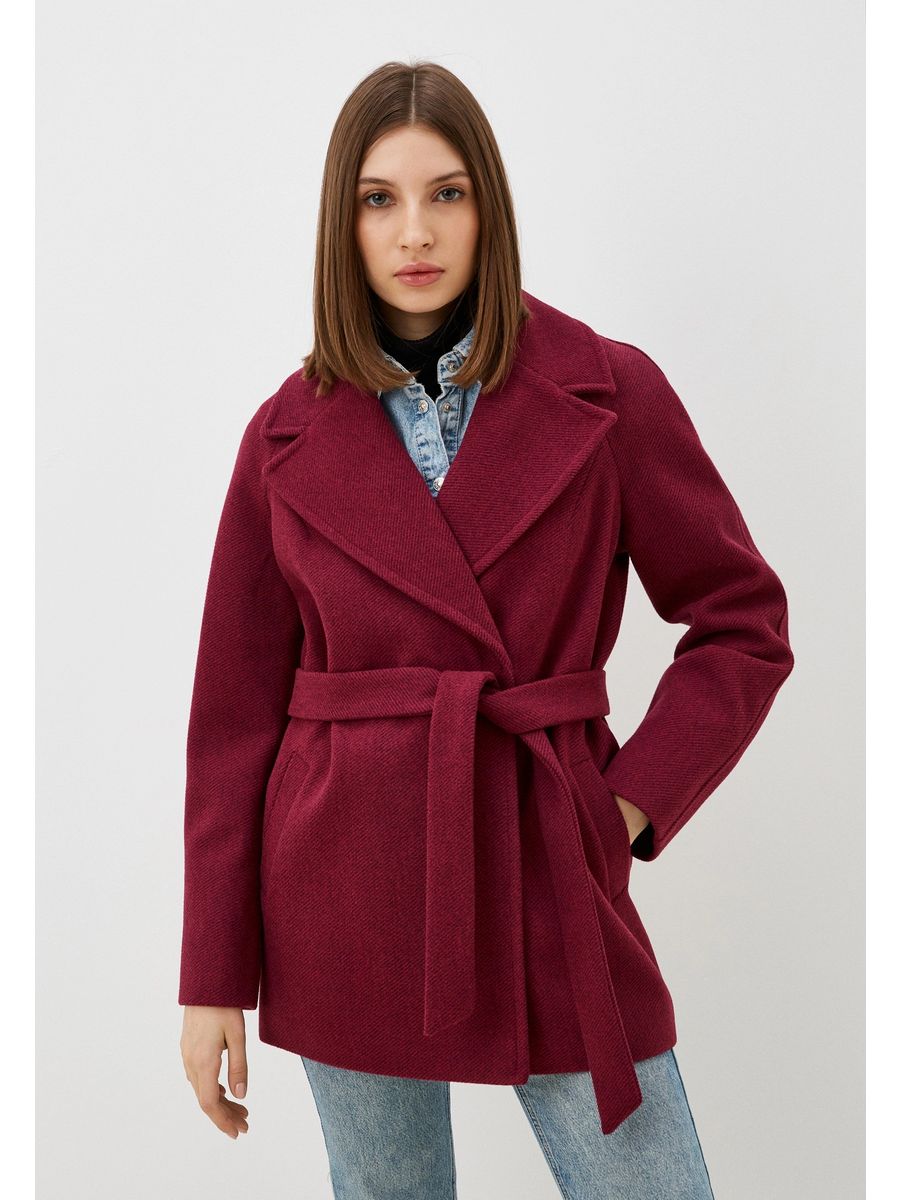 

Пальто женское Louren Wilton 263 бордовое 48 RU, Бордовый, 263