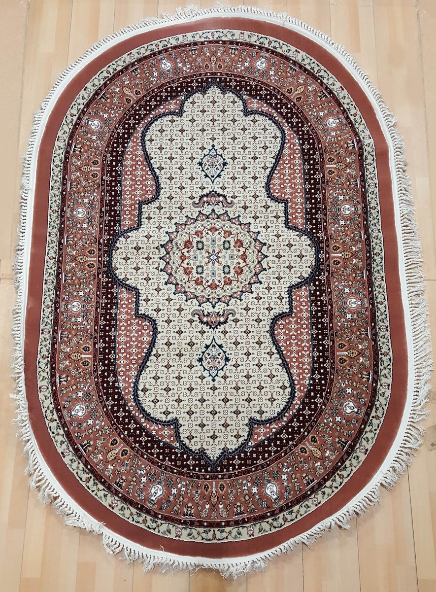 фото Ковер sofia rugs tebriz 3475a овал розовый 150x230