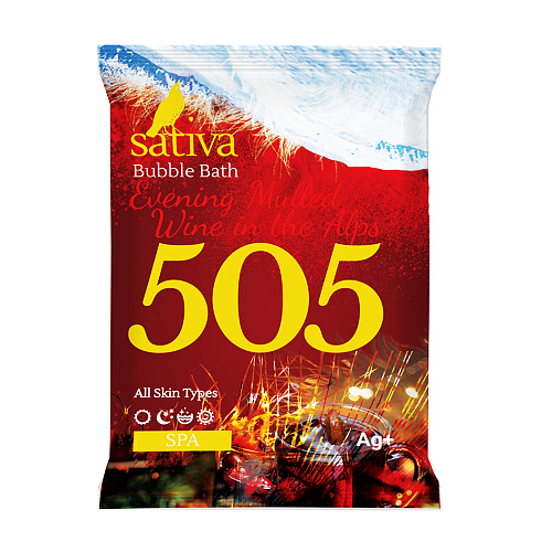 Пена для ванны Sativa вечерний глинтвейн в альпах №505 15 г savonry пена для ванны дикие ягоды 350 0