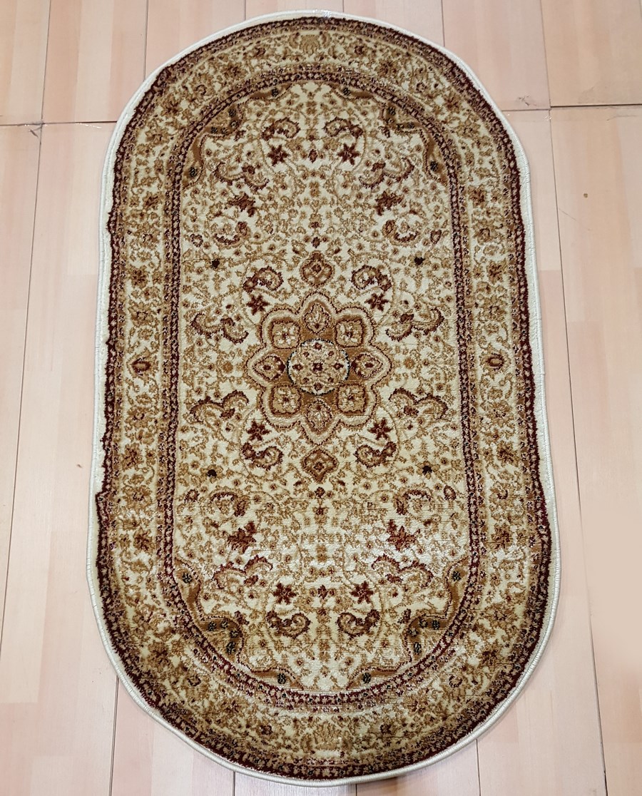 фото Ковер sofia rugs selena 3583r овальный кремовый 50х80