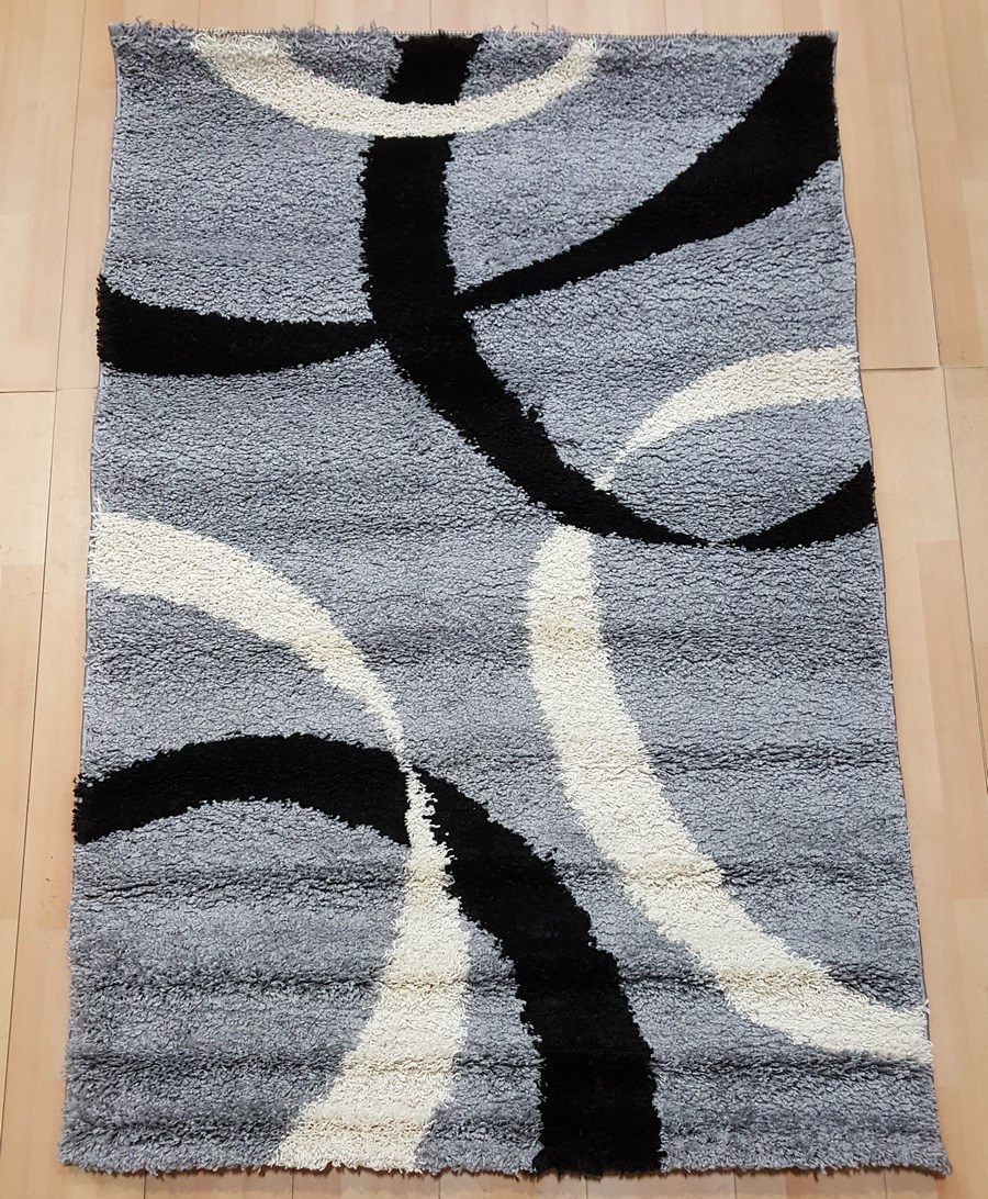 фото Ковер sofia rugs light shaggy 3639r прямой серый 250x350